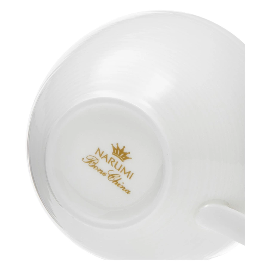 Чашка для эспрессо с блюдцем Narumi Терраса 100 мл, рельеф, фарфор костяной