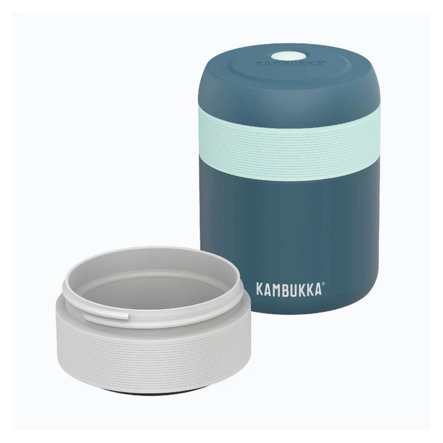 Ланчбокс с вакуумной изоляцией Kambukka Bora 600 мл, сталь нержавеющая, бирюзовый