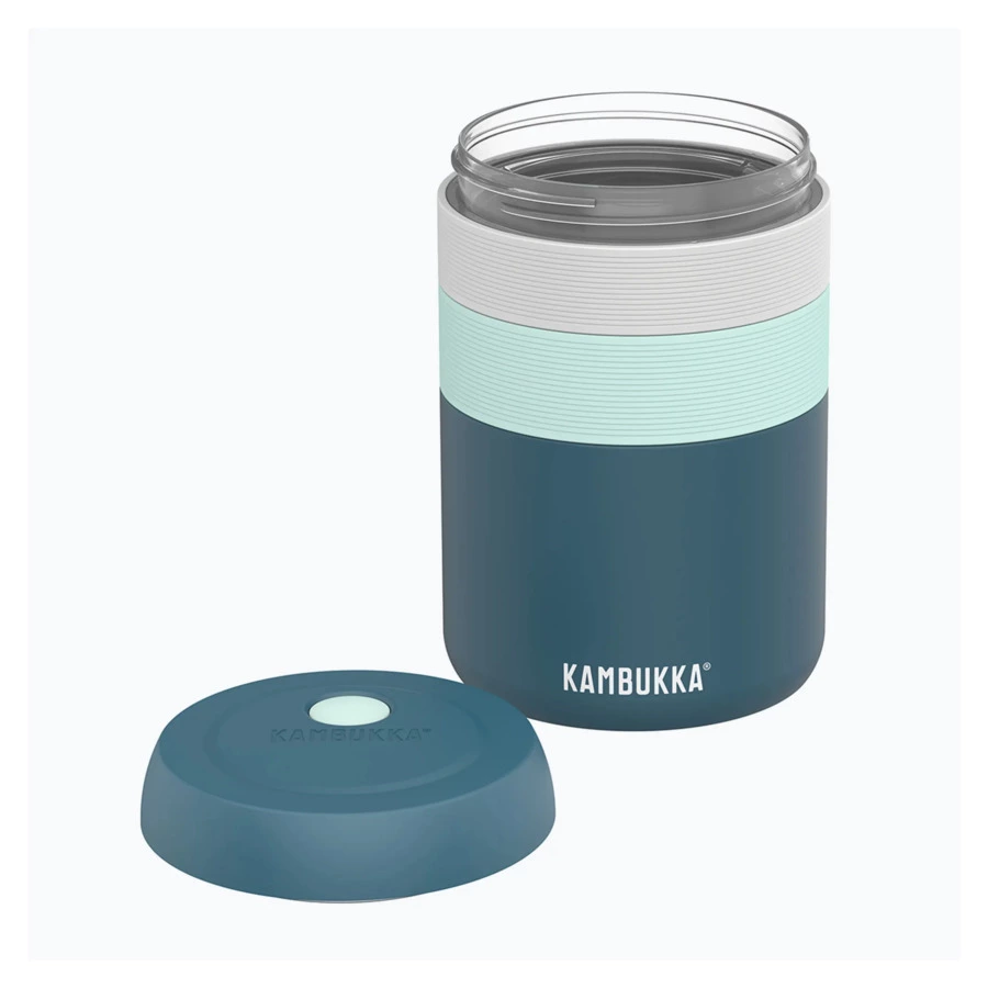 Ланчбокс с вакуумной изоляцией Kambukka Bora 600 мл, сталь нержавеющая, бирюзовый