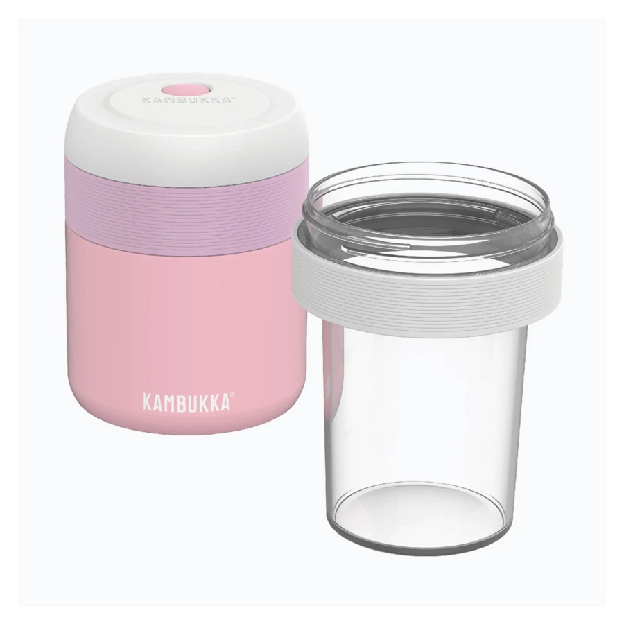 Ланчбокс с вакуумной изоляцией Kambukka Bora 600 мл, сталь нержавеющая, нежно-розовый
