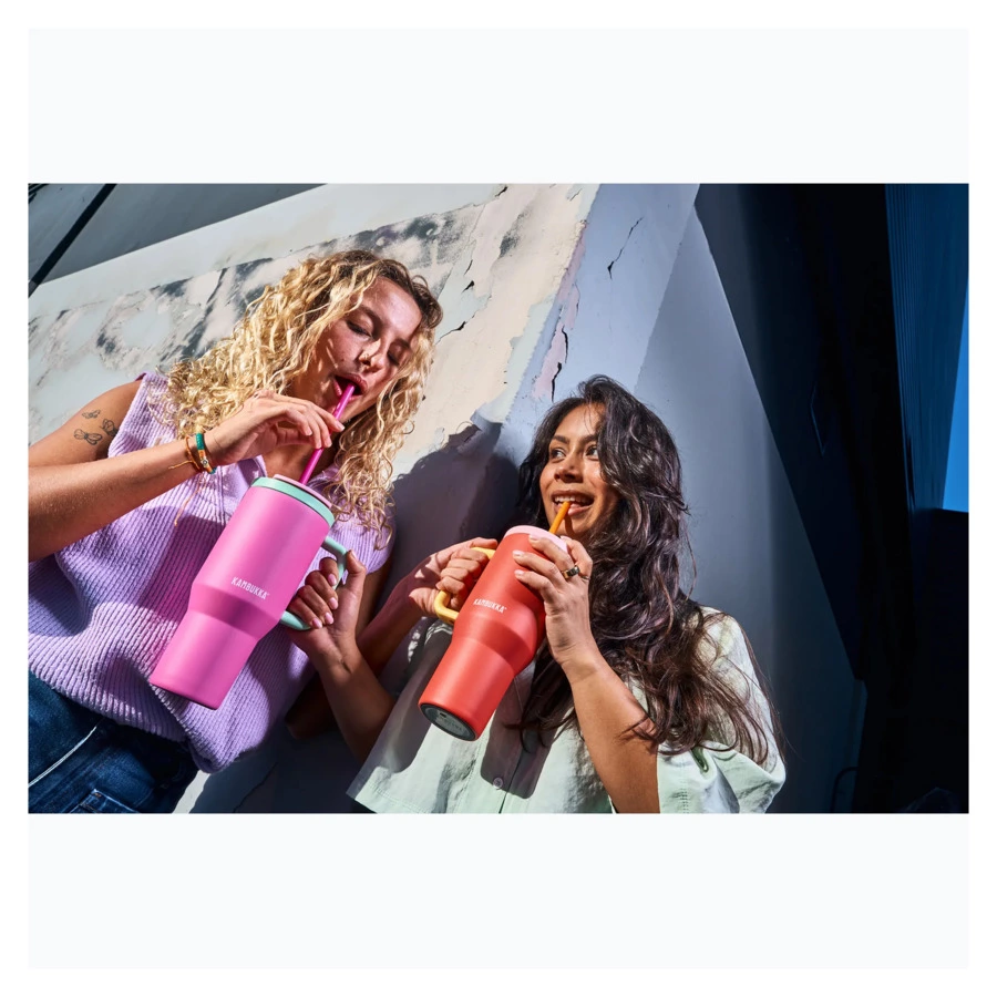 Термокружка Kambukka Rio 950 мл, сталь нержавеющая, розовая папайя