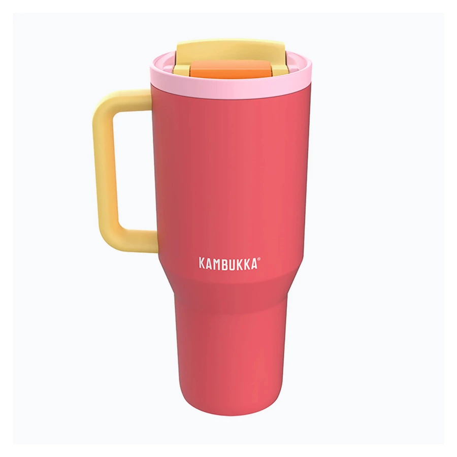 Термокружка Kambukka Rio 950 мл, сталь нержавеющая, розовая папайя