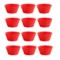 Формочки для маффина Lekue 7 см, 12 шт, силикон, красные