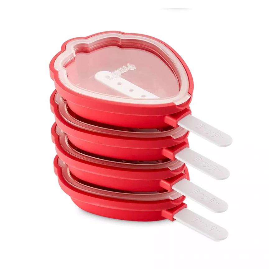 Набор форм для мороженого Lekue Клубника 4 шт, силикон