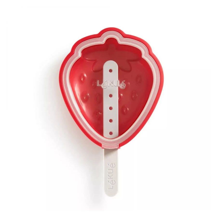 Набор форм для мороженого Lekue Клубника 4 шт, силикон