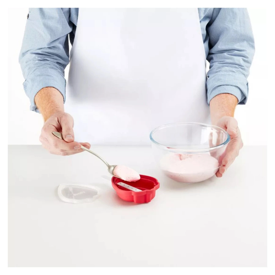 Набор форм для мороженого Lekue Клубника 4 шт, силикон