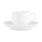 Чашка для эспрессо с блюдцем Narumi Белый декор 110 мл, фарфор костяной
