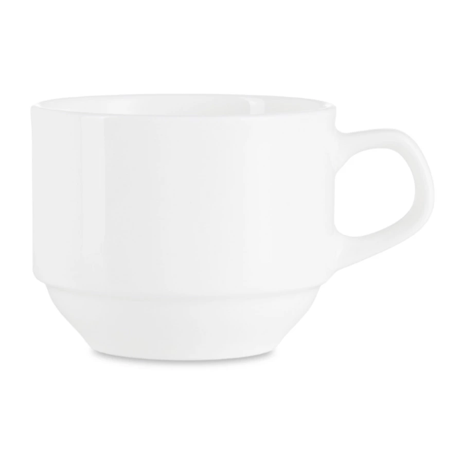 Чашка для эспрессо с блюдцем Narumi Белый декор 110 мл, фарфор костяной