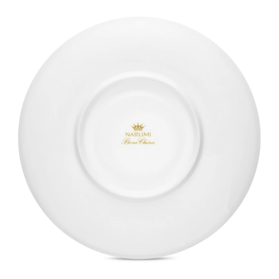 Чашка чайная с блюдцем Narumi Золотой ноктюрн 230 мл, фарфор костяной