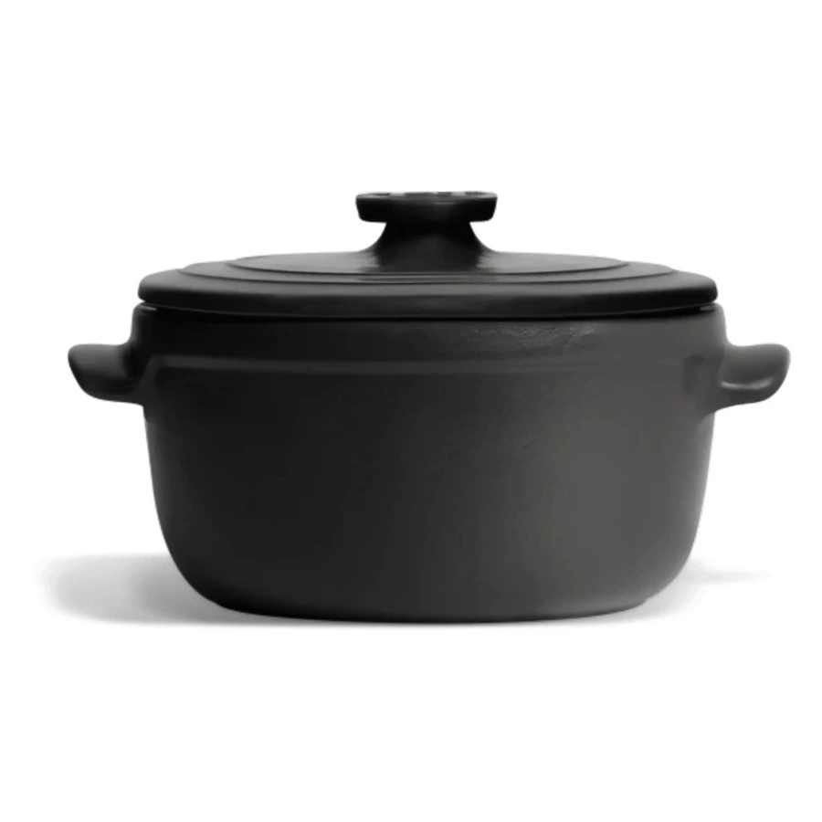 Кокотница для запекания Emile Henry Solo 550 мл, 17х13,5х9,5см, базальт, керамика жаропрочная