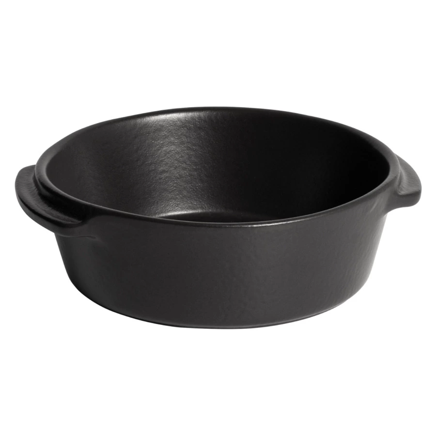 Мини-форма круглая для запекания Emile Henry Solo 600 мл, 17х15х5см, базальт, керамика жаропрочная