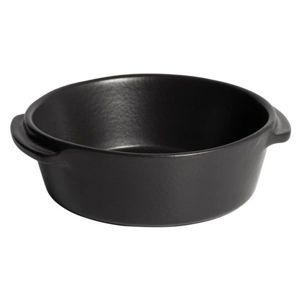 Мини-форма круглая для запекания Emile Henry Solo 600 мл, 17х15х5см, базальт, керамика жаропрочная