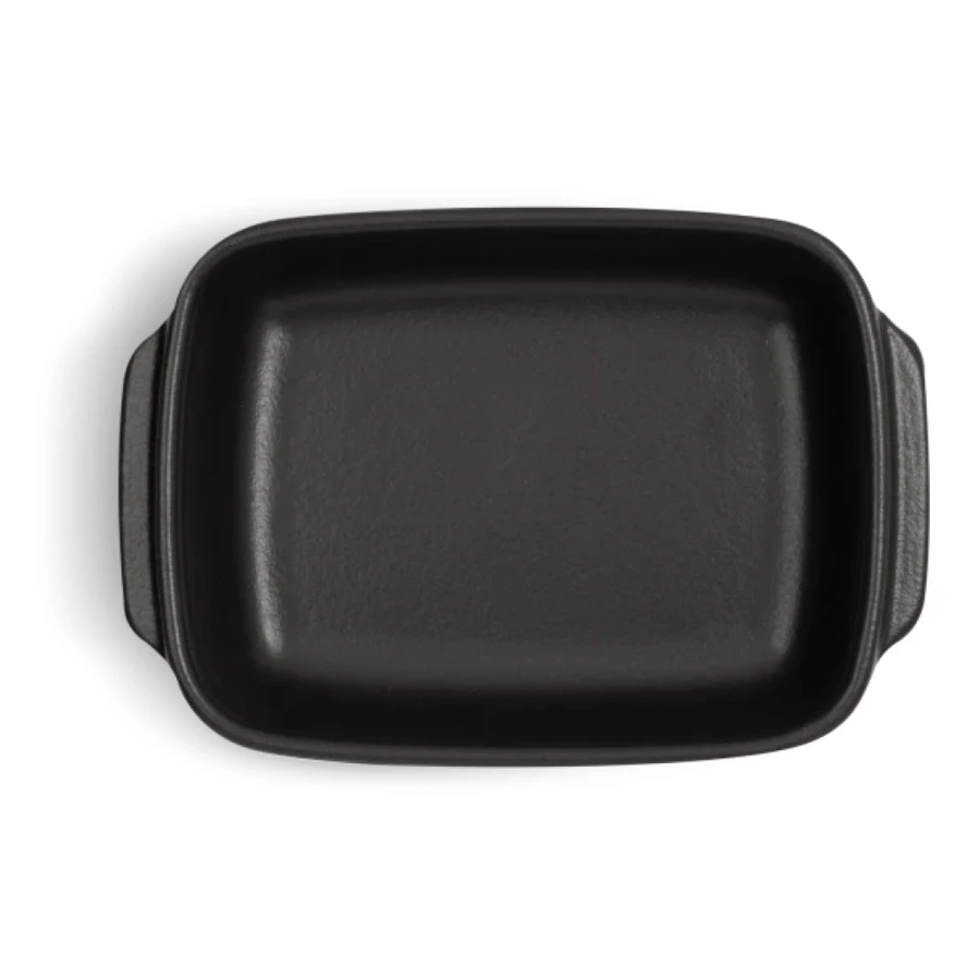 Мини-форма прямоугольная для запекания Emile Henry Solo 600 мл, 18,5х12,5х5см, базальт, керамика