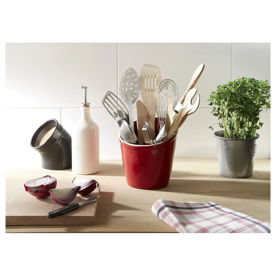 Стакан для аксессуаров Emile Henry 14х14х16см, гранат, керамика