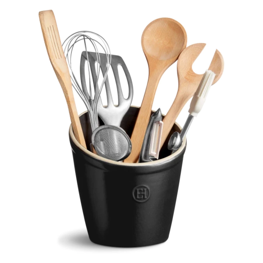 Стакан для аксессуаров Emile Henry 14х14х16см, трюфель, керамика