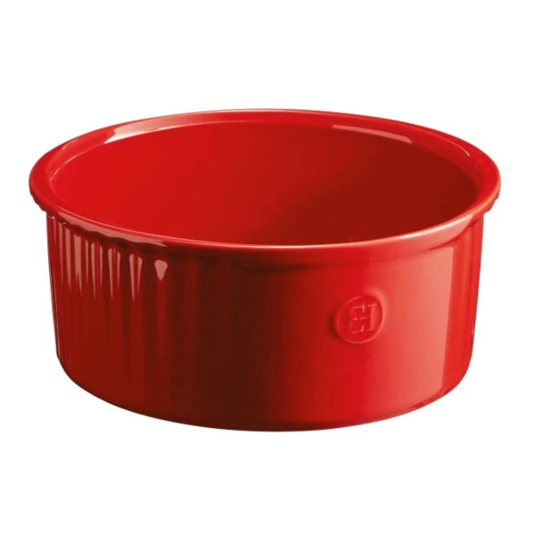 Форма для суфле Emile Henry, 2,2л, 23х21х8,5см, гранат, керамика жаропрочная