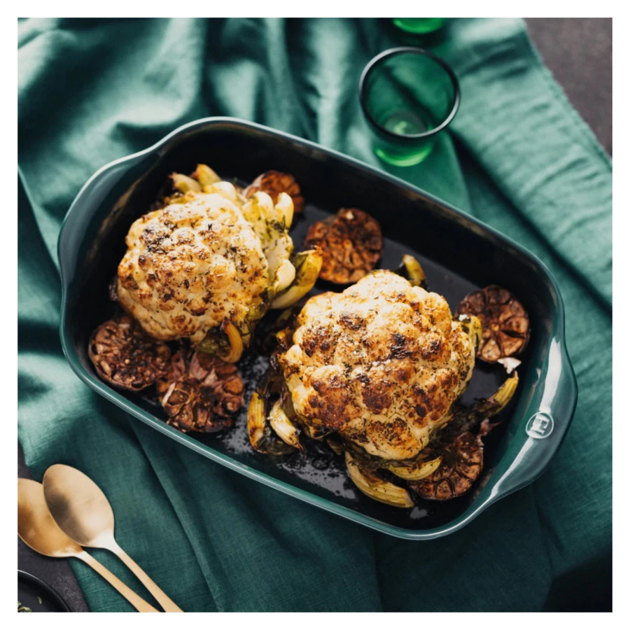 Форма для запекания Emile Henry прямоугольная 4л, 42х27х8,5см, кедр, керамика