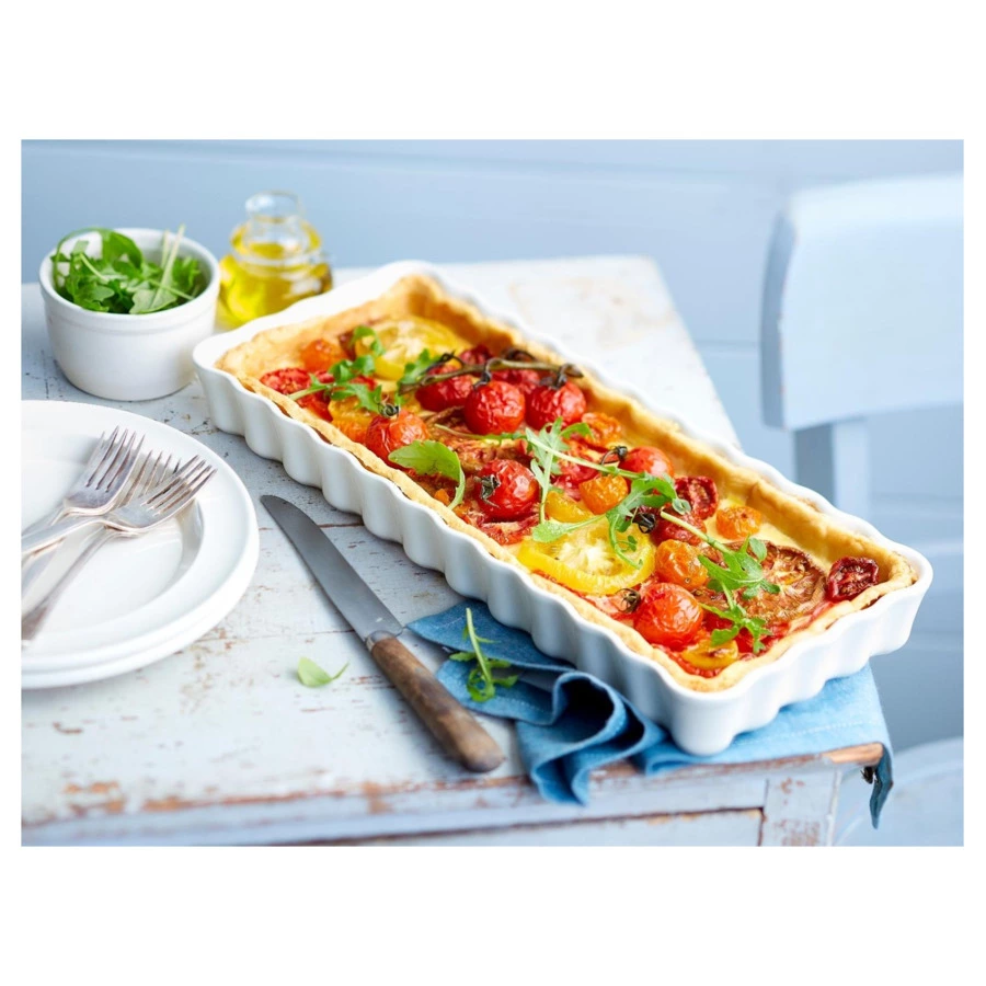 Форма для пирога Emile Henry прямоугольная 1,3л, 36х15х5см, гранат, керамика