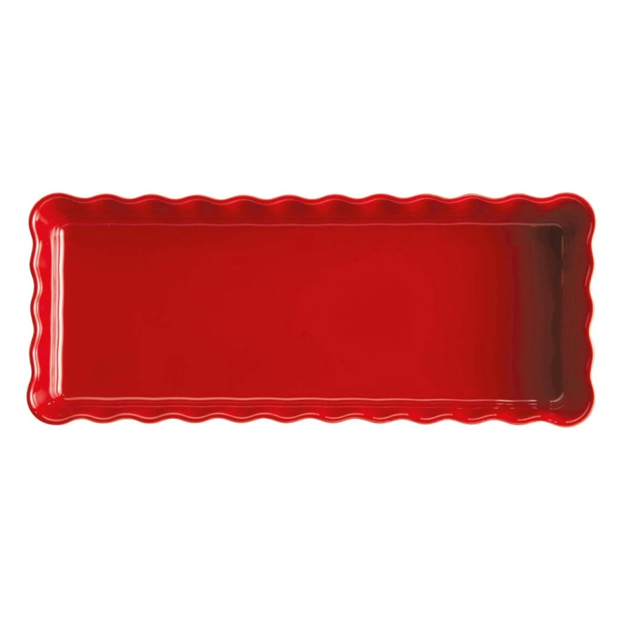 Форма для пирога Emile Henry прямоугольная 1,3л, 36х15х5см, гранат, керамика