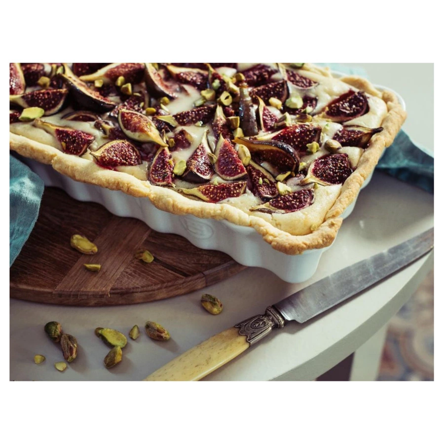 Форма для пирога Emile Henry прямоугольная 1,3л, 36х15х5см, гранат, керамика