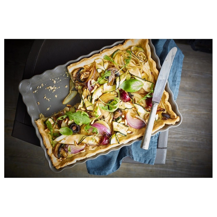 Форма для пирога Emile Henry прямоугольная 2,4л, 33,5х24х5см, гранат, керамика