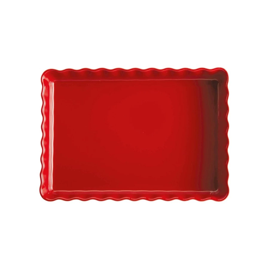 Форма для пирога Emile Henry прямоугольная 2,4л, 33,5х24х5см, гранат, керамика