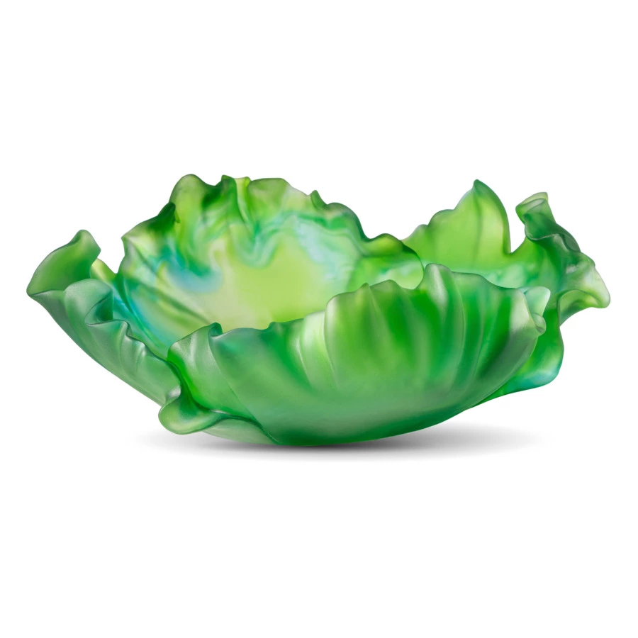 Чаша декоративная Decor de Table Pate de Verre Cristal Мак 30 см, хрустальное тесто