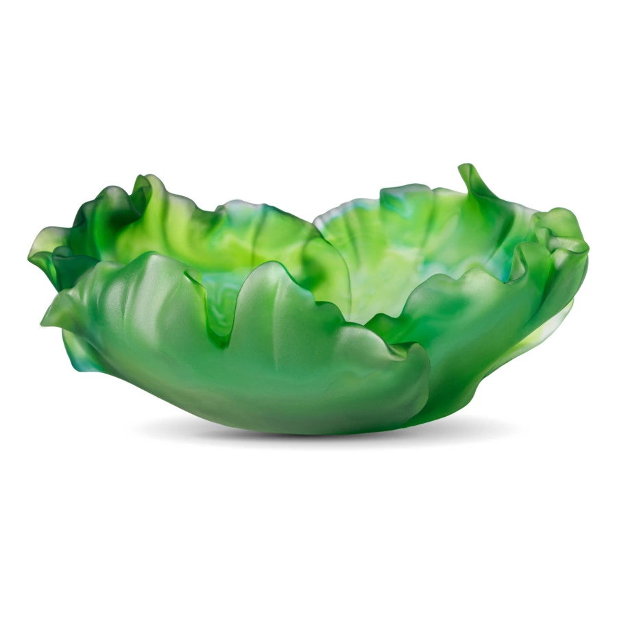 Чаша декоративная Decor de Table Pate de Verre Cristal Мак 30 см, хрустальное тесто