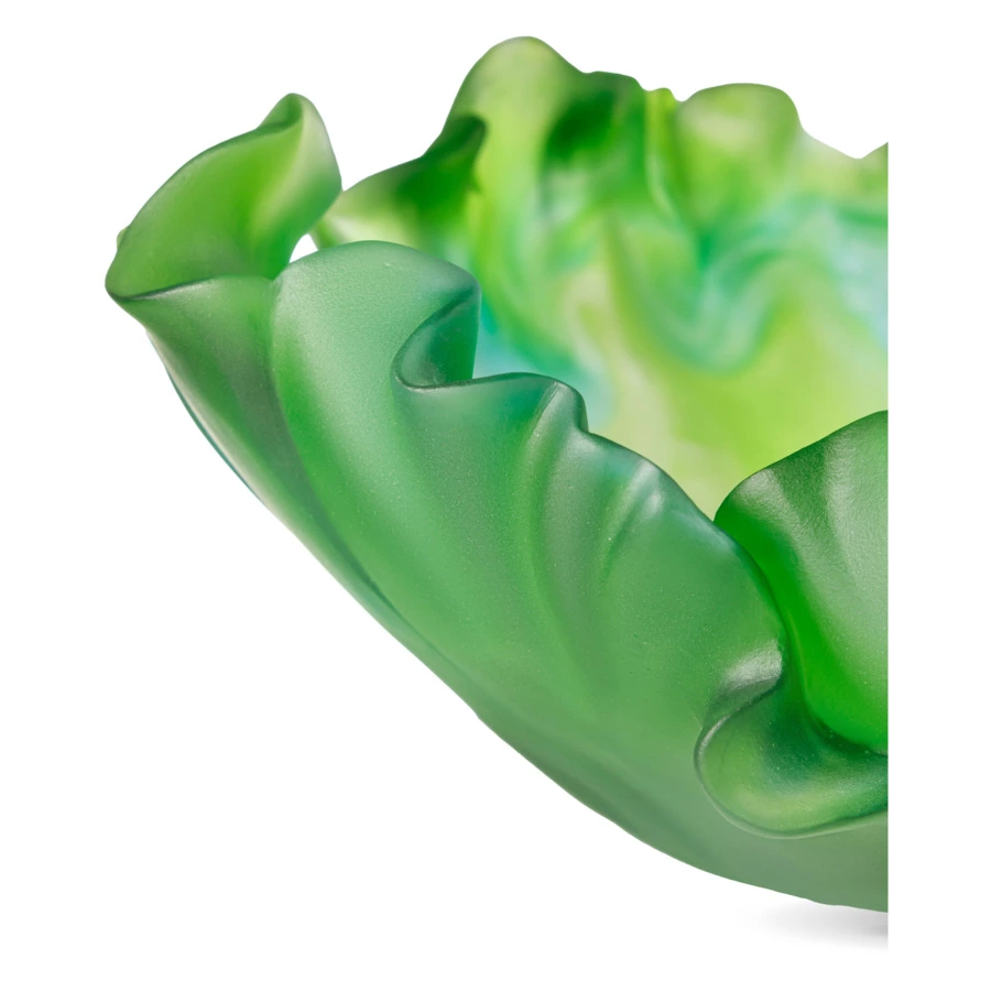 Чаша декоративная Decor de Table Pate de Verre Cristal Мак 30 см, хрустальное тесто