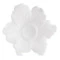 Чаша декоративная Decor de Table Pate de Verre Cristal Мак 18 см, хрустальное тесто, белая, п/к