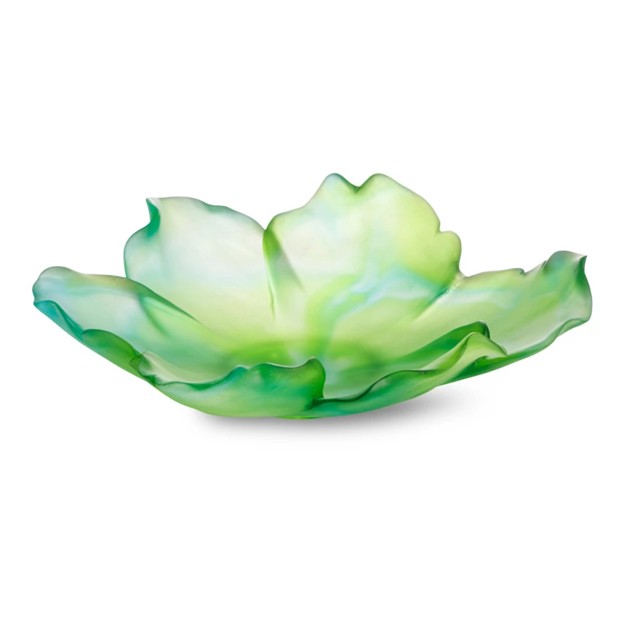 Чаша декоративная Decor de Table Pate de Verre Cristal Мак 18 см, хрустальное тесто