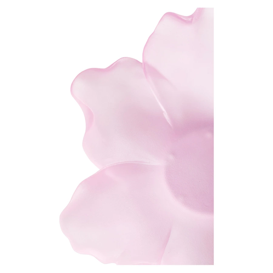 Чаша декоративная Decor de Table Pate de Verre Cristal Мак 18 см, хрустальное тесто, розовая, п/к