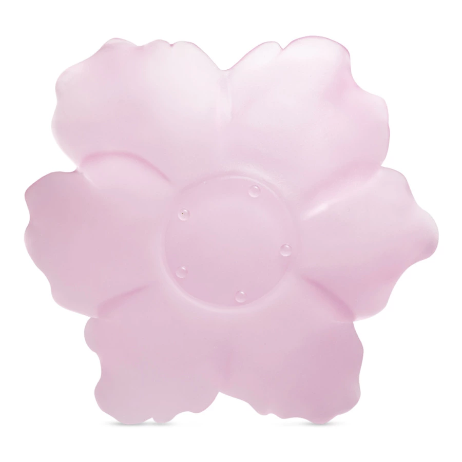 Чаша декоративная Decor de Table Pate de Verre Cristal Мак 18 см, хрустальное тесто, розовая, п/к