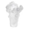 Ваза настольная Decor de Table Pate de Verre Cristal Роза 20 см, хрустальное тесто, белая, п/к