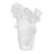 Ваза настольная Decor de Table Pate de Verre Cristal Роза 20 см, хрустальное тесто, белая, п/к