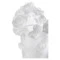 Ваза настольная Decor de Table Pate de Verre Cristal Роза 20 см, хрустальное тесто, белая, п/к