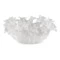 Чаша декоративная Decor de Table Pate de Verre Cristal Фиалка 30 см, хрустальное тесто, белая, п/к