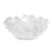 Чаша декоративная Decor de Table Pate de Verre Cristal Фиалка 30 см, хрустальное тесто, белая, п/к