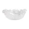 Чаша декоративная Decor de Table Pate de Verre Cristal Фиалка 30 см, хрустальное тесто, белая, п/к