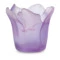 Подсвечник Decor de Table Pate de Verre Cristal Мак 8 см, хрустальное тесто, фиолетовый, п/к