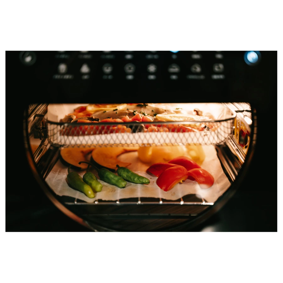 Умная печь-аэрогриль EPEIOS FoElem Chef на 14 л, 1500 Вт,  EPAO502, черный