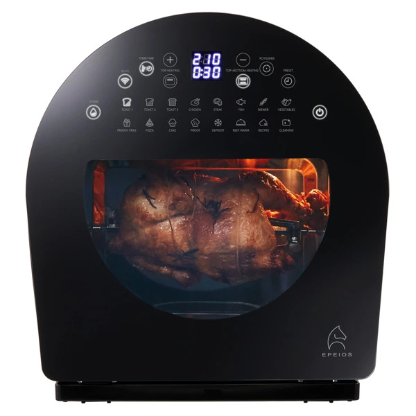 Умная печь-аэрогриль EPEIOS FoElem Chef на 14 л, 1500 Вт,  EPAO502, черный