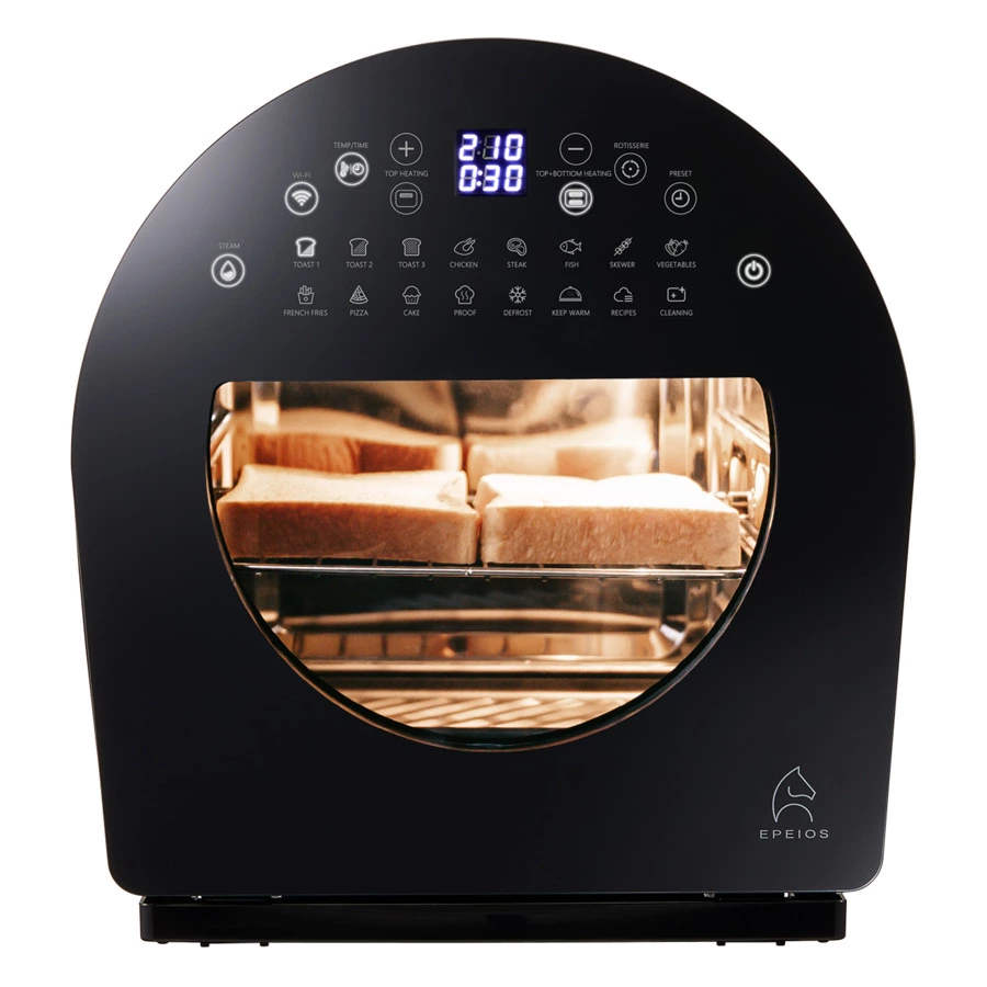 Умная печь-аэрогриль EPEIOS FoElem Chef на 14 л, 1500 Вт,  EPAO502, черный