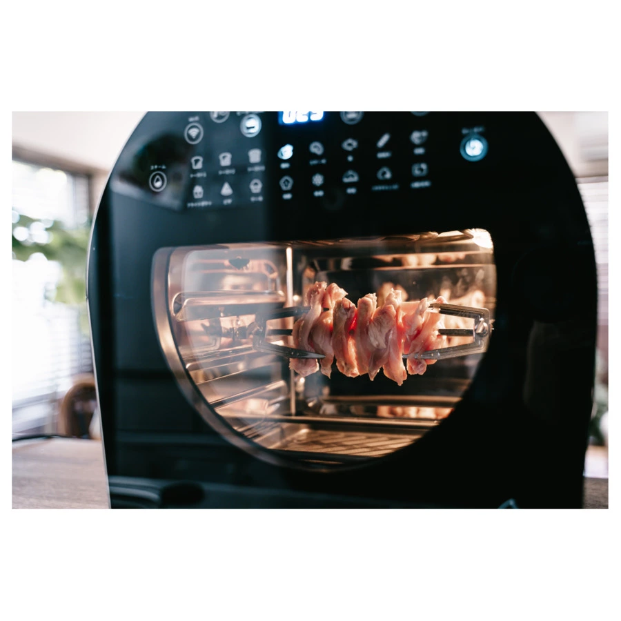 Умная печь-аэрогриль EPEIOS FoElem Chef на 14 л, 1500 Вт,  EPAO502, черный