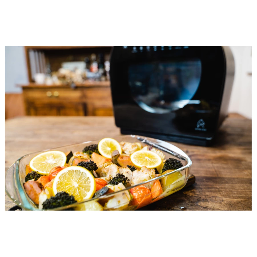 Умная печь-аэрогриль EPEIOS FoElem Chef на 14 л, 1500 Вт,  EPAO502, черный