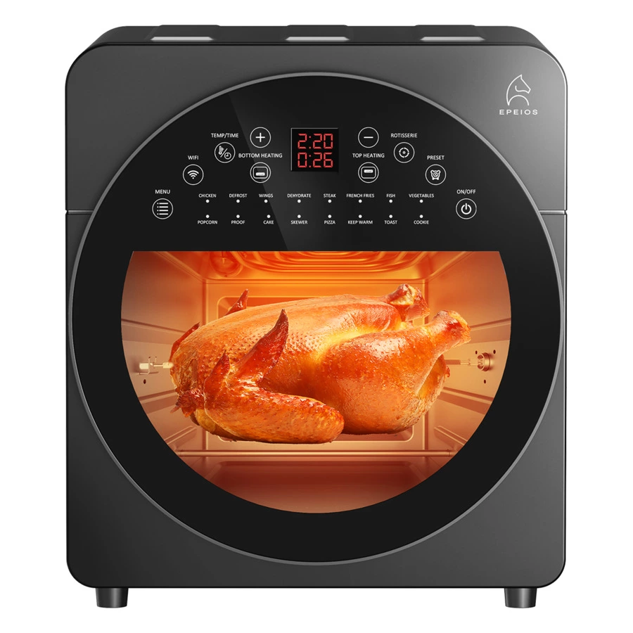 Умная печь-аэрогриль EPEIOS Epicure+, 6-в-1 на 14 л, 1700 Вт, EPAO249, черная