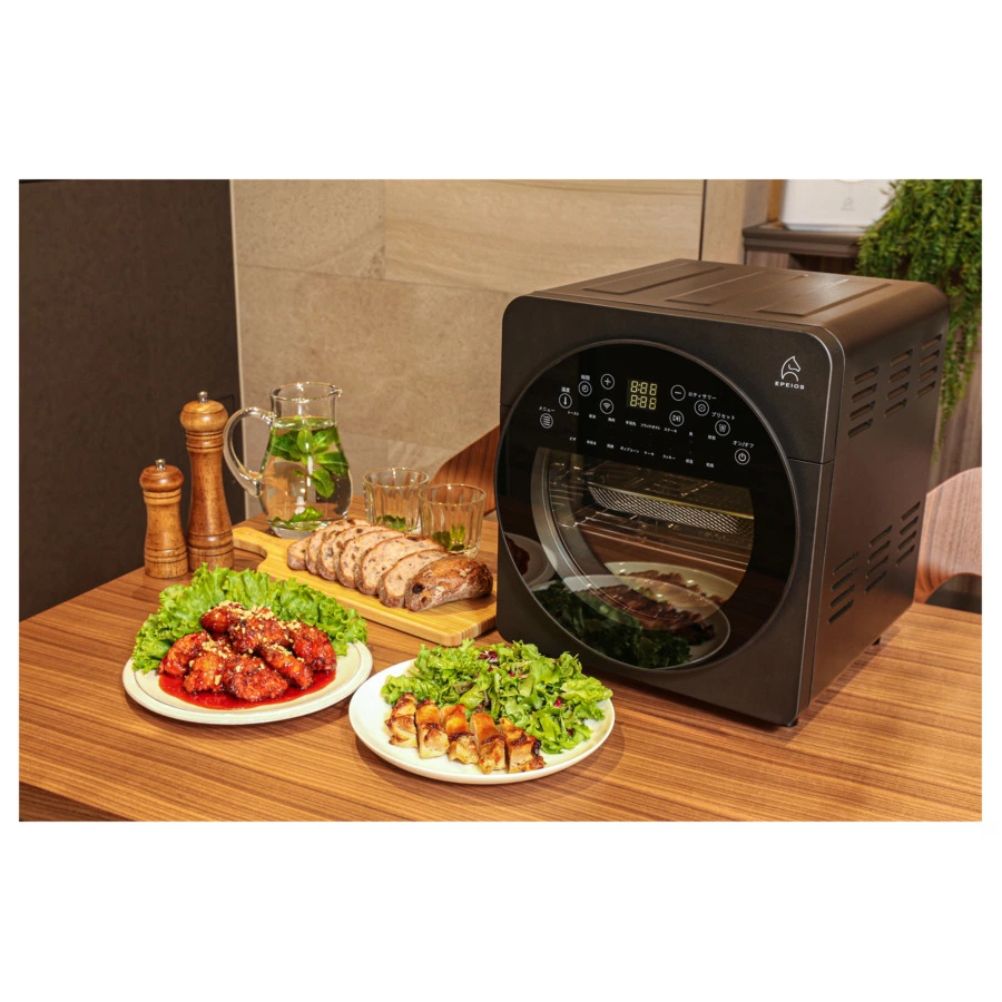 Умная печь-аэрогриль EPEIOS Epicure+, 6-в-1 на 14 л, 1700 Вт, EPAO249, черная