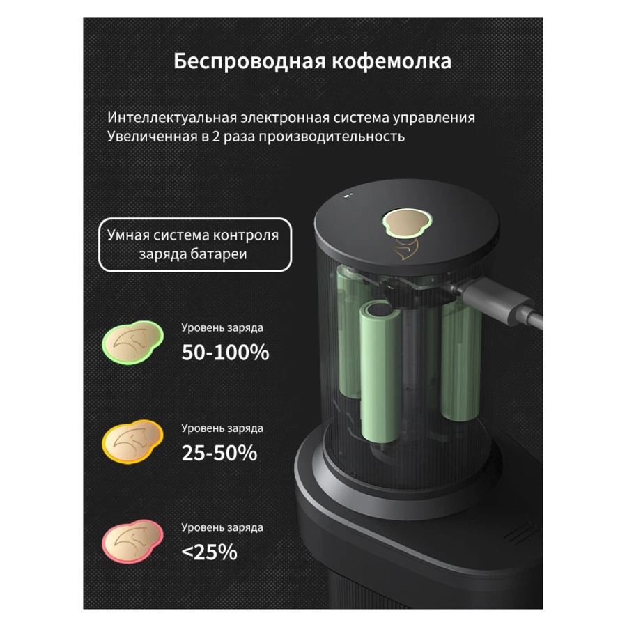 Кофемолка EPEIOS ESSENCE 2-в-1, CCG-402 / CCG-401, черная