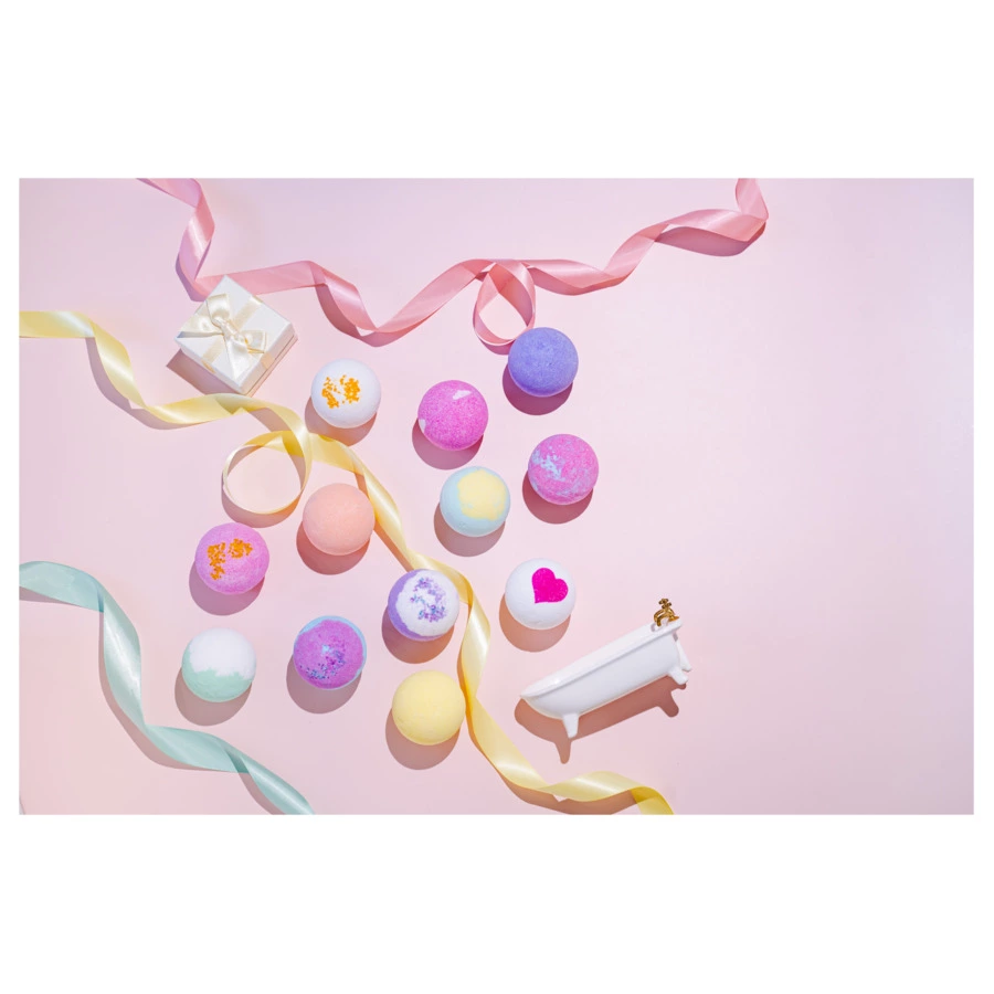 Премиальные бомбочки для ванны EPEIOS Bath bombs, 9 шт, разноцветные