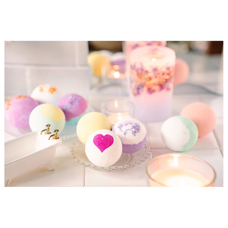 Премиальные бомбочки для ванны EPEIOS Bath bombs, 9 шт, разноцветные